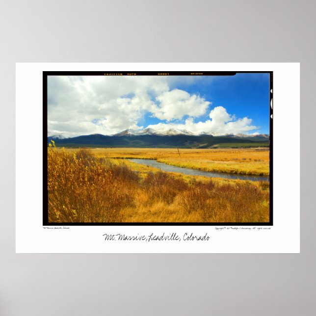 Póster Mt. Massive, Leadville, Colorado (Frente)