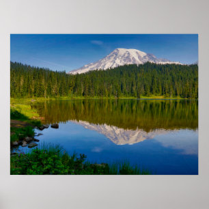 Poster Mt. Rainier e Reflection Lake