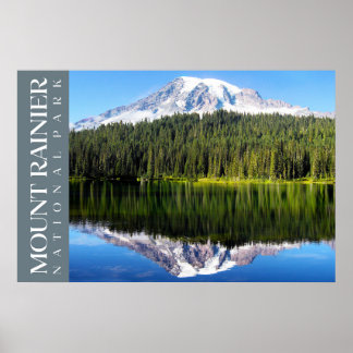 Poster Mt. Rainier National Park Poster, Washington Impre