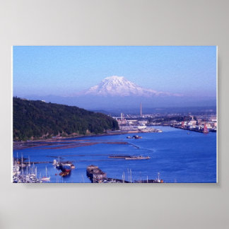 POSTER MT RAINIER TACOMA WASHINGTON
