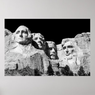 POSTER MT. RUSHMORE DURANTE O DIA