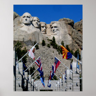 Póster Mt Rushmore Souvenir Personalizável