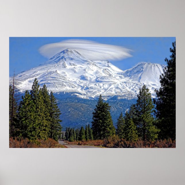 POSTER MT SHASTA COM LENTICULAR (Frente)