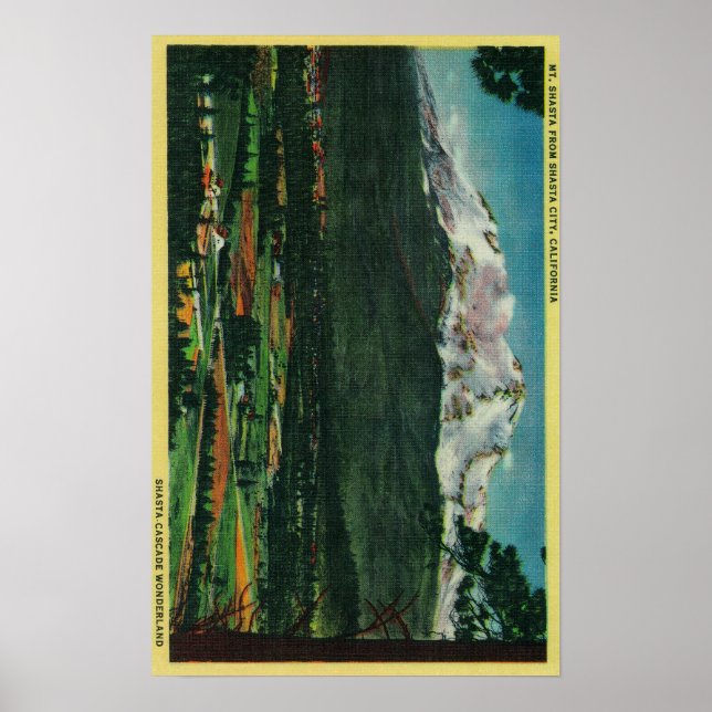 Poster Mt. Shasta View de Shasta CityShasta, CA (Frente)