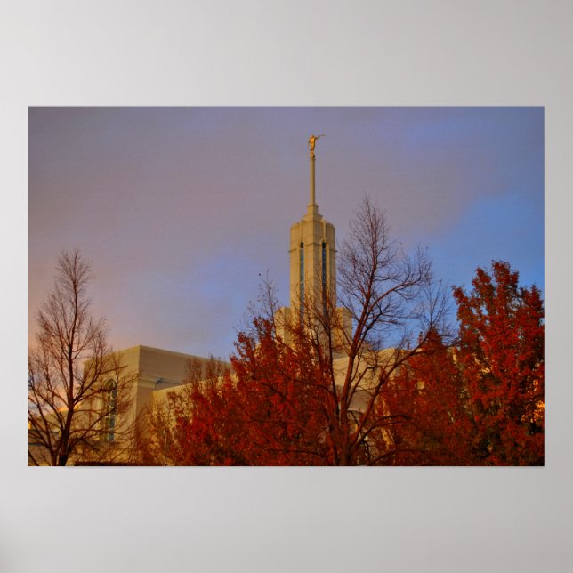 Poster Mt. Timpanogos LDS Temple American Fork, Utah (Frente)