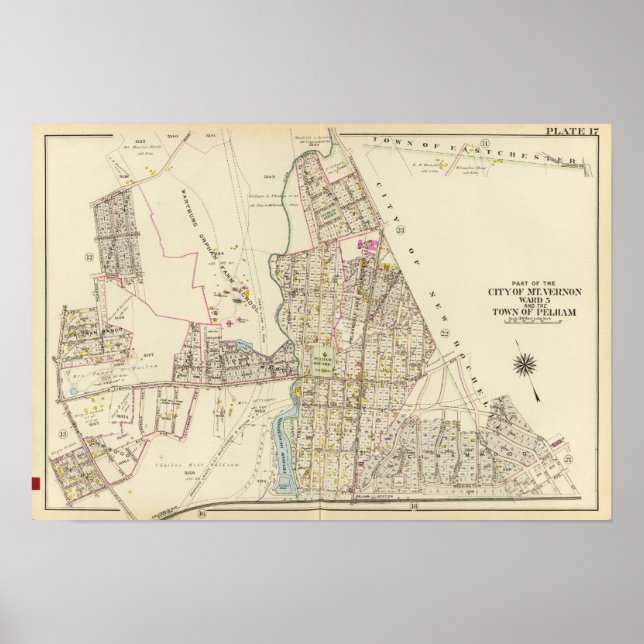 Poster Mt Vernon ward 5, Pelham, Nova Iorque (Frente)