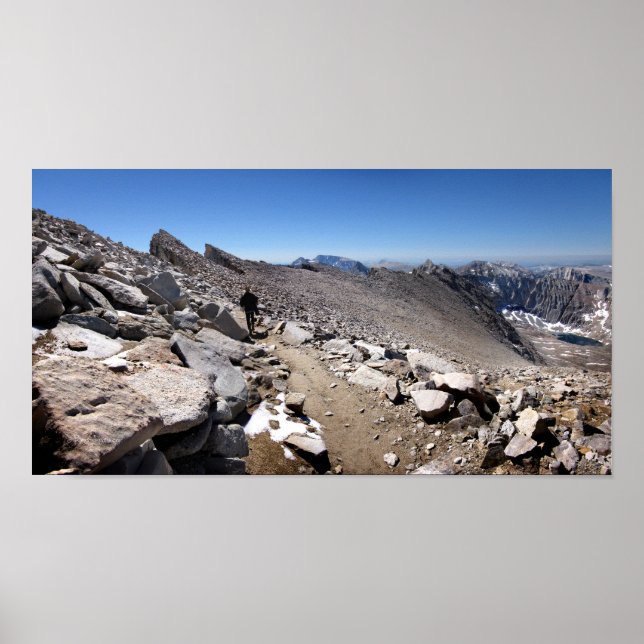 Poster Mt Whitney agulha Traverse - John Muir Trail (Frente)