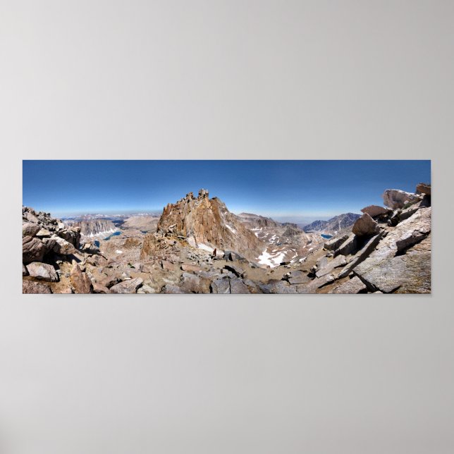 Póster Mt Whitney Trailcrest - John Muir Trail (Frente)