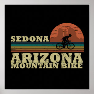 Poster Mtb Az Sedona - Bicicleta de Montanha do Arizona