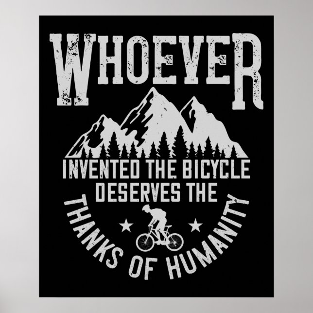 Poster MTB - Quem Inventou A Bicicleta (Frente)