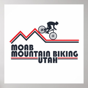 Poster Mtb Utah - Moab Ciclismo de Montanha