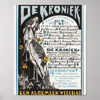 Poster Mtheo van hoytema - calendário - arte de garça - a