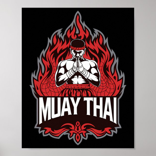 Poster Muay Tailandês - Tradicional Boxing Tailandês (Frente)