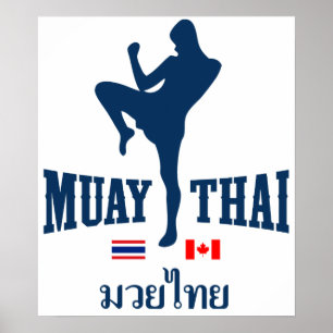 Poster Muay Tailândia tailandesa Canadá