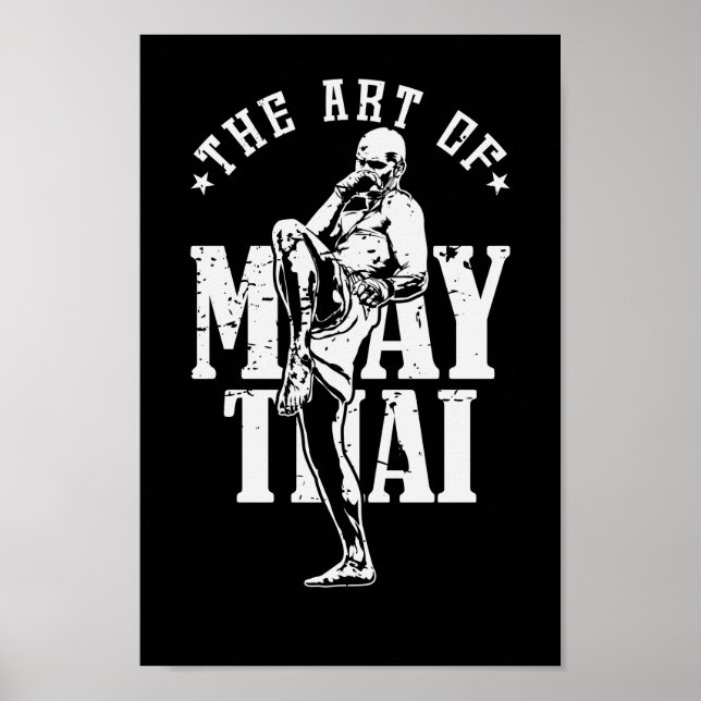 Poster Muay Thai "A Arte de Muay Thai" (Frente)