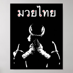 Poster Muay Thai Boxin Gift Para Muay Thai Fight
