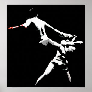 Poster Muay Thai Boxing Action