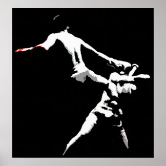 Poster Muay Thai Boxing Action