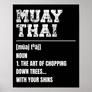 Poster Muay Thai Definition Martial Arts Thai Boxin Mart