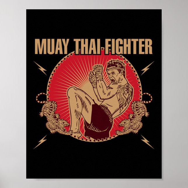 Poster Muay Thai Fighter (Frente)