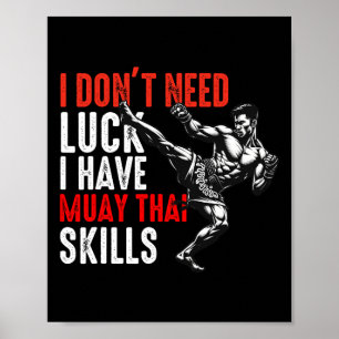 Poster Muay Thai Fighter For Men Pai Boys Thai Kickboxer