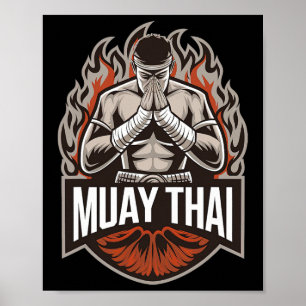 Poster Muay Thai Fighter Thai Boxing