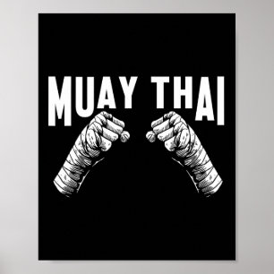 Poster Muay Thai Fighters Mma Club Mma Artes Marciais Fig