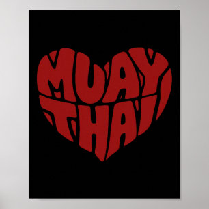 Poster Muay Thai Heart - Love For Thai Boxing