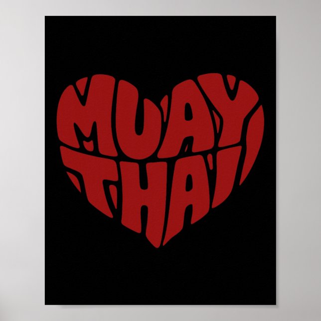 Poster Muay Thai Heart - Love For Thai Boxing (Frente)