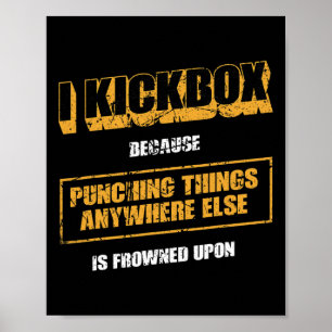 Poster Muay Thai Kickboxing e Artes Marciais Mistas Diver