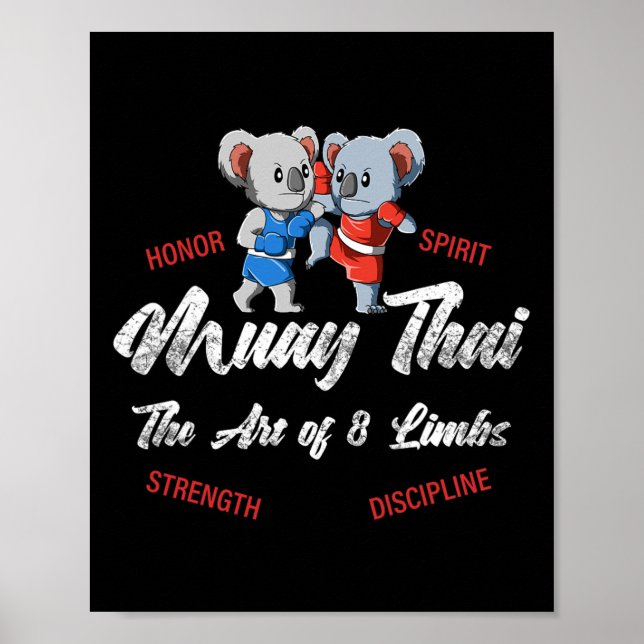 Poster Muay Thai Koala Thai Boxing And Kickboxing  (Frente)