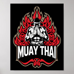 Poster Muay Thai - Legal Luta de Boxas Tailandesas