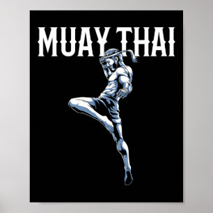 Poster Muay Thai - Tailandês Boxing E Kickboxing