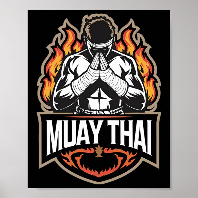 Poster Muay Thai - Tailandês Boxing Mma (Frente)