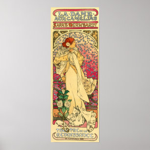 Poster Mucha - A Dama das Camélias