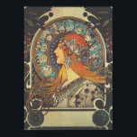 Poster Mucha Art Nouveau Mulher Vintage Posto Zodiac Fran<br><div class="desc">Um esporte de bicicleta publicitário de poster muito bonito nos anos 1900. Veja nosso compro para mais Posters vintage.</div>