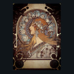 Poster Mucha Art Nouveau Mulher Vintage Posto Zodiac Fran<br><div class="desc">Um esporte de bicicleta publicitário de poster muito bonito nos anos 1900. Veja nosso compro para mais Posters vintage.</div>