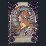 Poster Mucha Art Nouveau Mulher Vintage Posto Zodiac Fran<br><div class="desc">Um esporte de bicicleta publicitário de poster muito bonito nos anos 1900. Veja nosso compro para mais Posters vintage.</div>