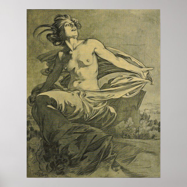 Poster Mucha - Avril Cocorico (Frente)