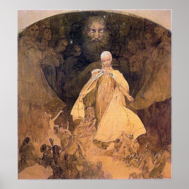 Poster Mucha - Idade Da Sabedoria 1938 (Frente)