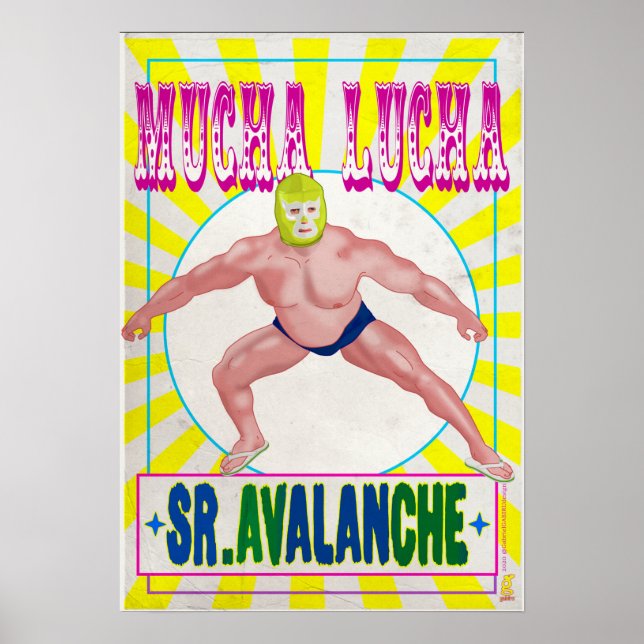 Poster MUCHA LUCHA - Sr. Avalanche (Frente)