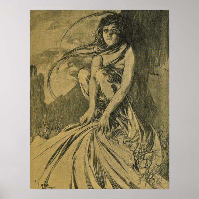 Poster Mucha - Novembre Cocorico (Frente)