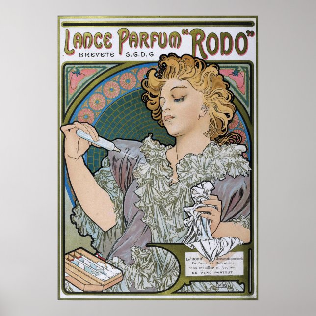 Poster Mucha - Perfume 1896 (Frente)