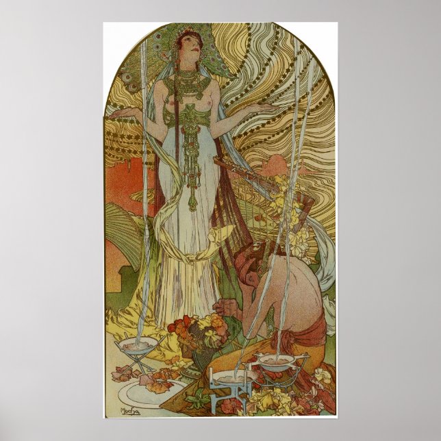 Poster Mucha - Salammbo 1897 (Frente)