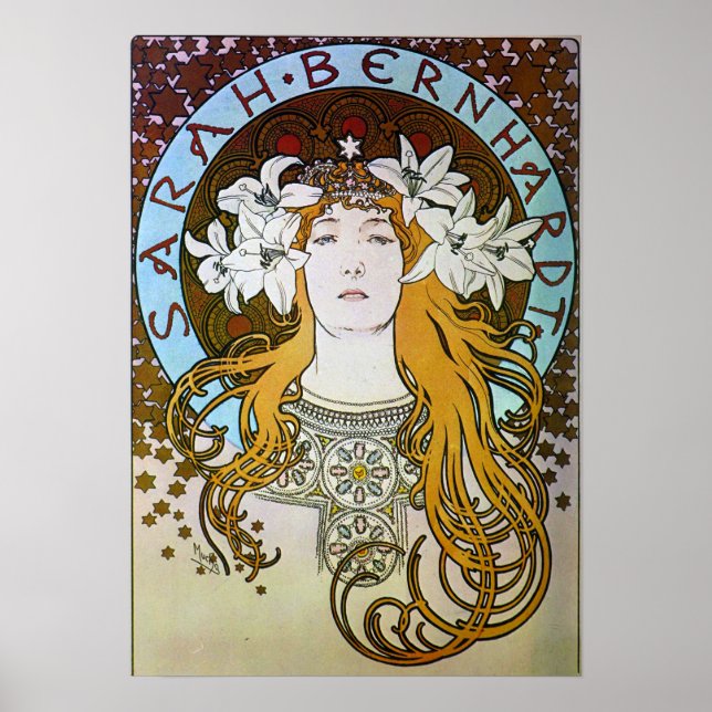Poster Mucha - Sarah Bernhardt (Frente)