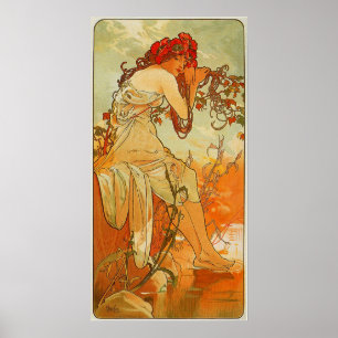 Poster Mucha - Verão de 1896
