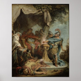 Póster Mucius Scaevola antes de Porsenna