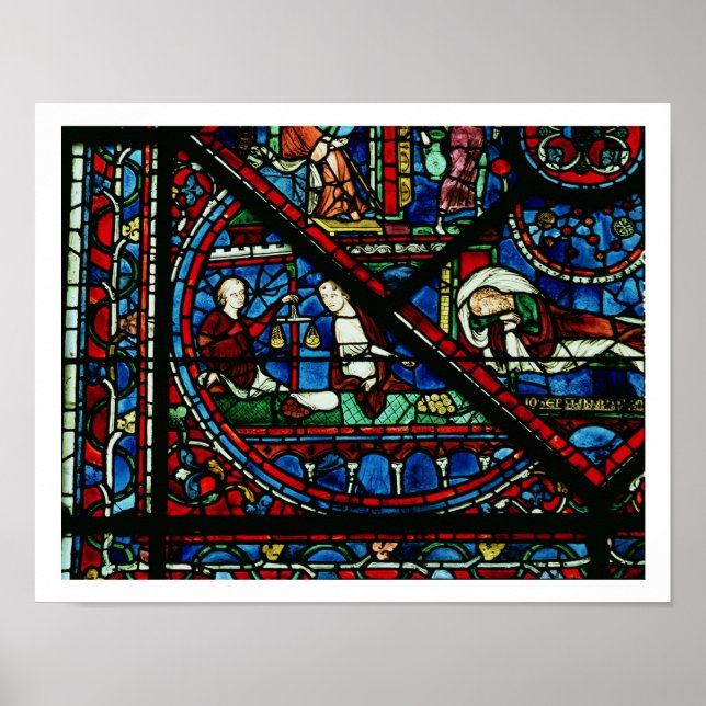 Póster Mudanças de Dinheiro no Templo, detalhes de uma ja (Frente)