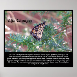 Poster Mudanças de vida de presentes inspiracionais