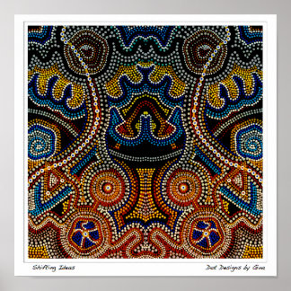 Póster Mudando ideias - Designs de pontos por Gina